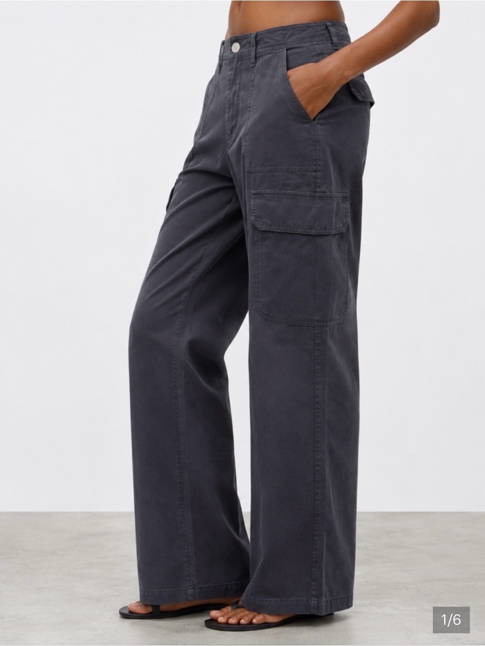 Zara Grey Cargo Pants
